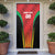 Custom Amazon Warriors Guyana Cricket Door Cover Ready For Glory Red Version - Wonder Print Shop