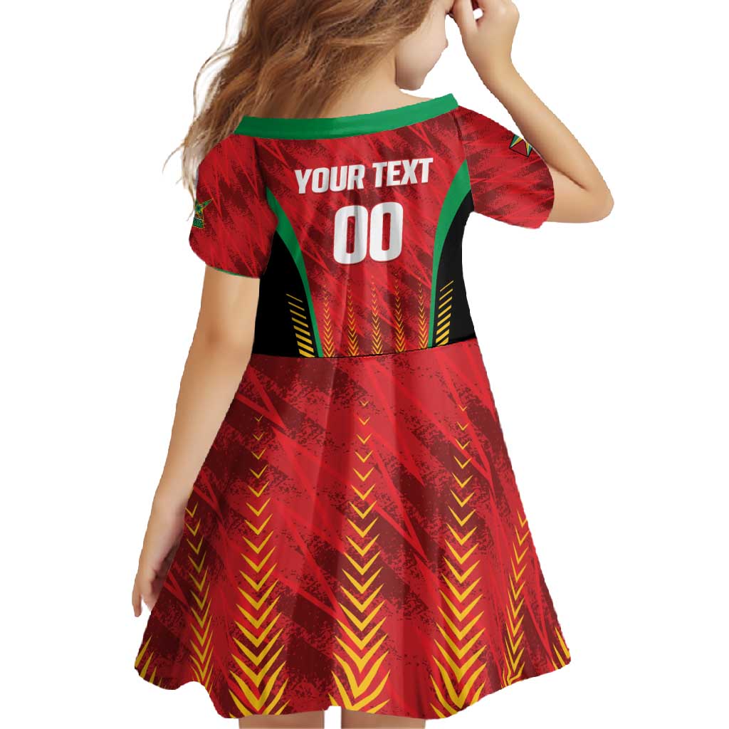 Custom Amazon Warriors Guyana Cricket Family Matching Long Sleeve Bodycon Dress and Hawaiian Shirt Ready For Glory Red Version - Wonder Print Shop