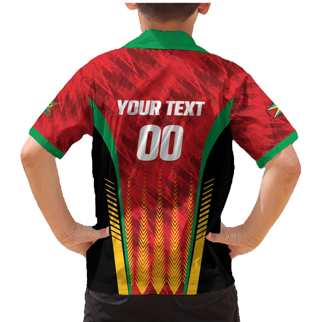 Custom Amazon Warriors Guyana Cricket Family Matching Mermaid Dress and Hawaiian Shirt Ready For Glory Red Version - Wonder Print Shop