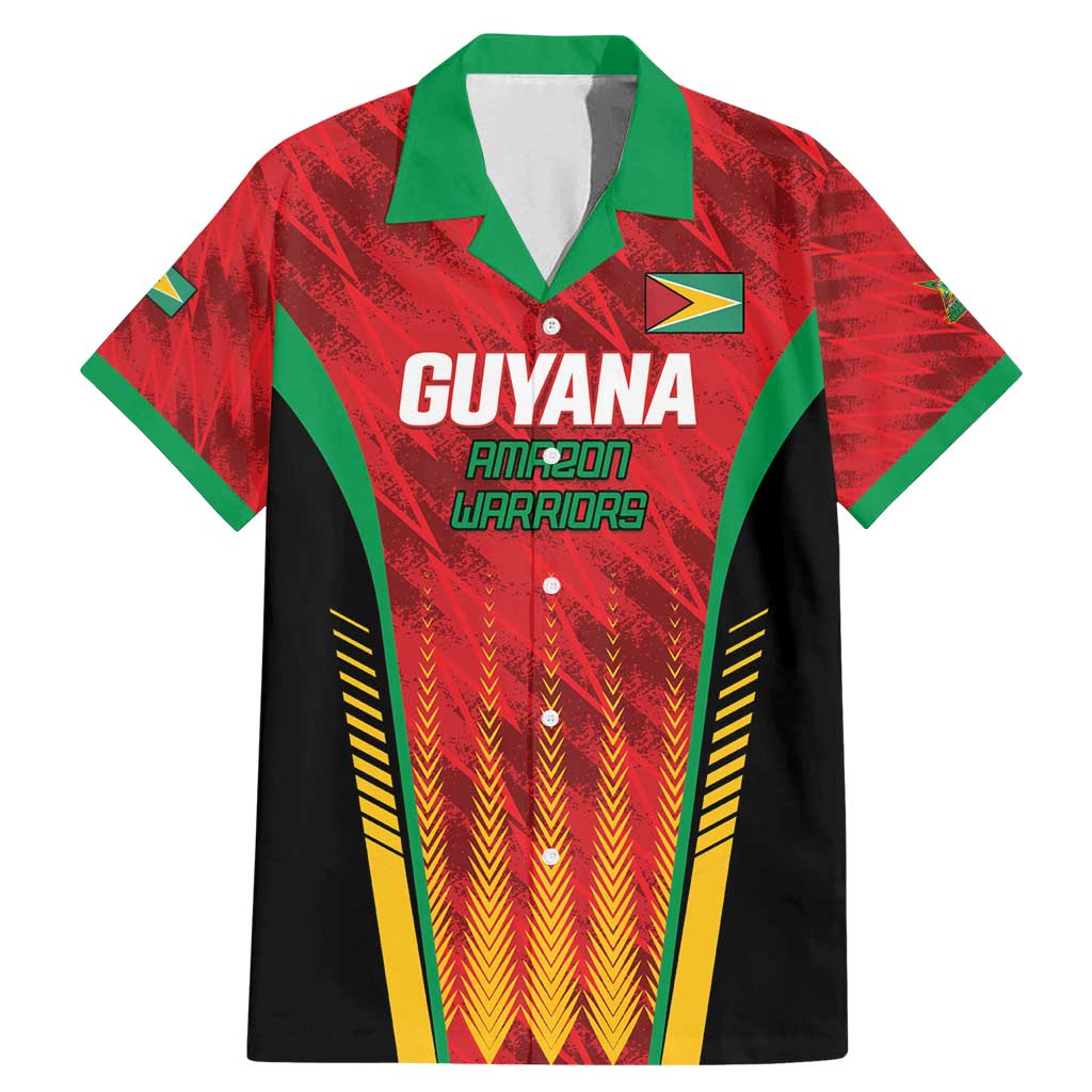 Custom Amazon Warriors Guyana Cricket Family Matching Mermaid Dress and Hawaiian Shirt Ready For Glory Red Version - Wonder Print Shop