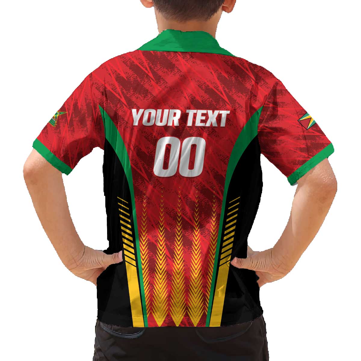 Custom Amazon Warriors Guyana Cricket Family Matching Off The Shoulder Long Sleeve Dress and Hawaiian Shirt Ready For Glory Red Version - Wonder Print Shop