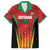 Custom Amazon Warriors Guyana Cricket Family Matching Off The Shoulder Long Sleeve Dress and Hawaiian Shirt Ready For Glory Red Version - Wonder Print Shop