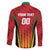 Custom Amazon Warriors Guyana Cricket Family Matching Off The Shoulder Long Sleeve Dress and Hawaiian Shirt Ready For Glory Red Version - Wonder Print Shop