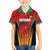 Custom Amazon Warriors Guyana Cricket Family Matching Off Shoulder Maxi Dress and Hawaiian Shirt Ready For Glory Red Version - Wonder Print Shop
