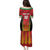 Custom Amazon Warriors Guyana Cricket Family Matching Puletasi and Hawaiian Shirt Ready For Glory Red Version - Wonder Print Shop