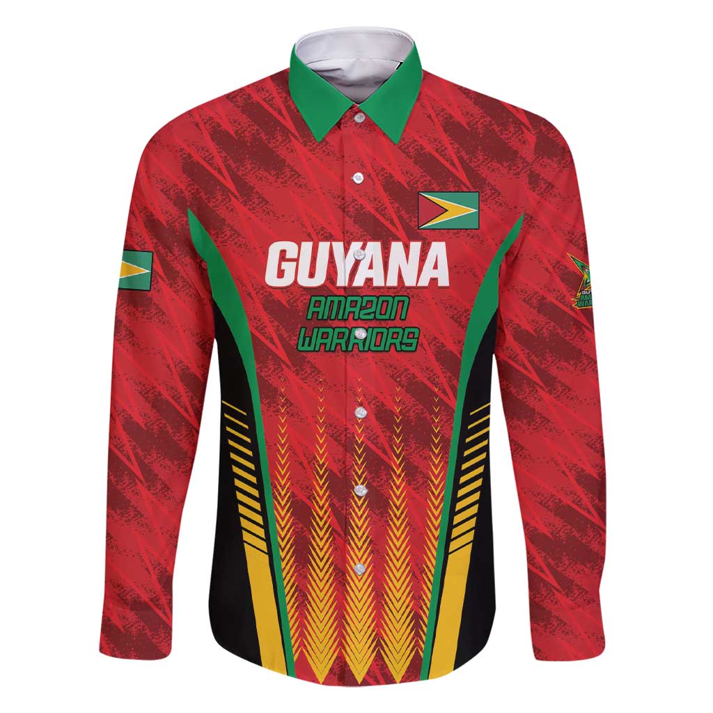 Custom Amazon Warriors Guyana Cricket Family Matching Short Sleeve Bodycon Dress and Hawaiian Shirt Ready For Glory Red Version - Wonder Print Shop
