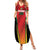 Custom Amazon Warriors Guyana Cricket Family Matching Summer Maxi Dress and Hawaiian Shirt Ready For Glory Red Version - Wonder Print Shop