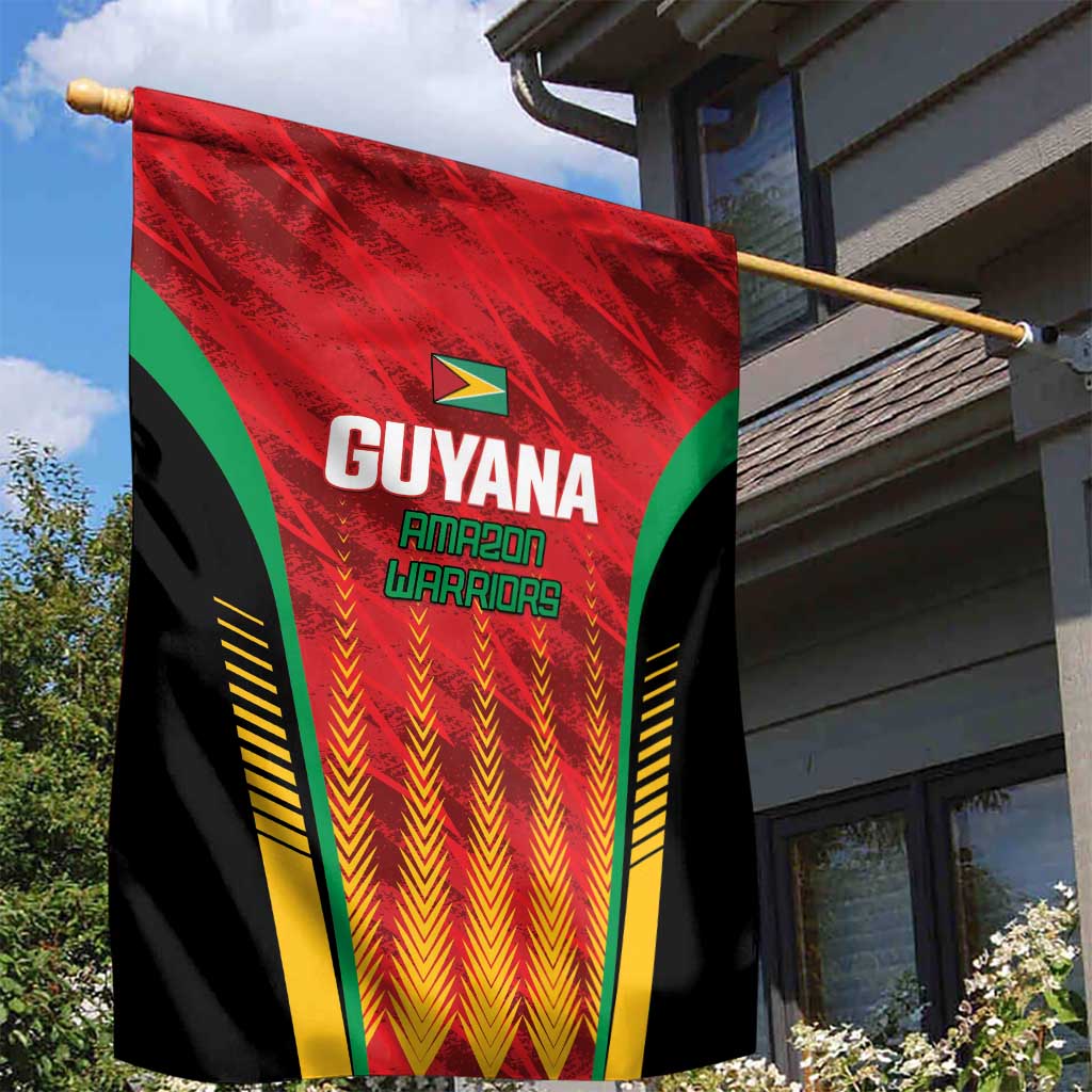 Custom Amazon Warriors Guyana Cricket Garden Flag Ready For Glory Red Version - Wonder Print Shop