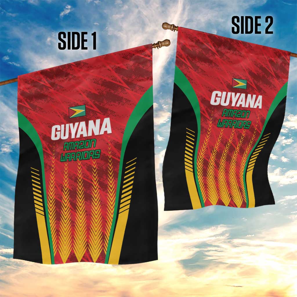 Custom Amazon Warriors Guyana Cricket Garden Flag Ready For Glory Red Version - Wonder Print Shop