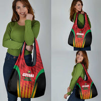 Custom Amazon Warriors Guyana Cricket Grocery Bag Ready For Glory Red Version - Wonder Print Shop