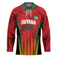 Custom Amazon Warriors Guyana Cricket Hockey Jersey Ready For Glory Red Version - Wonder Print Shop