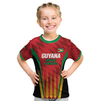 Custom Amazon Warriors Guyana Cricket Kid T Shirt Ready For Glory Red Version - Wonder Print Shop