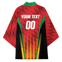 Custom Amazon Warriors Guyana Cricket Kimono Ready For Glory Red Version - Wonder Print Shop