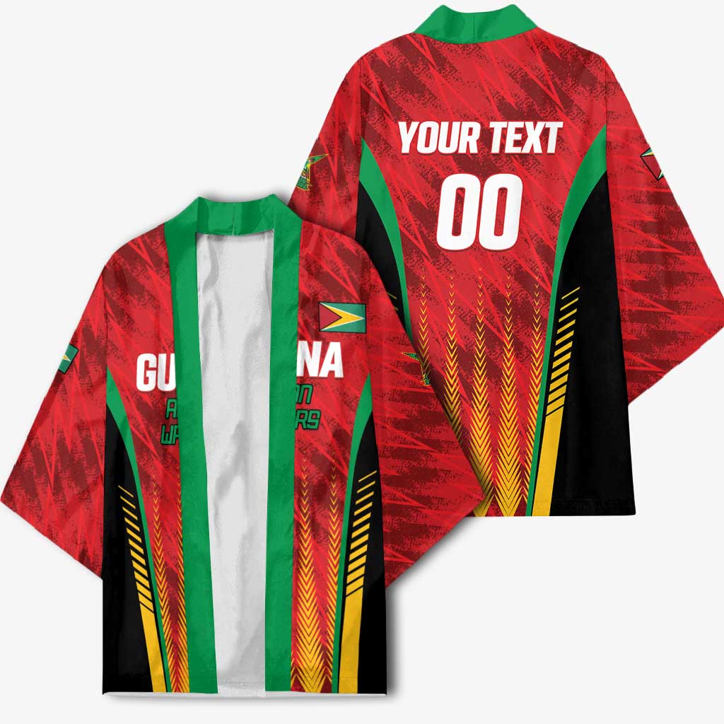 Custom Amazon Warriors Guyana Cricket Kimono Ready For Glory Red Version - Wonder Print Shop