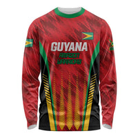 Custom Amazon Warriors Guyana Cricket Long Sleeve Shirt Ready For Glory Red Version - Wonder Print Shop