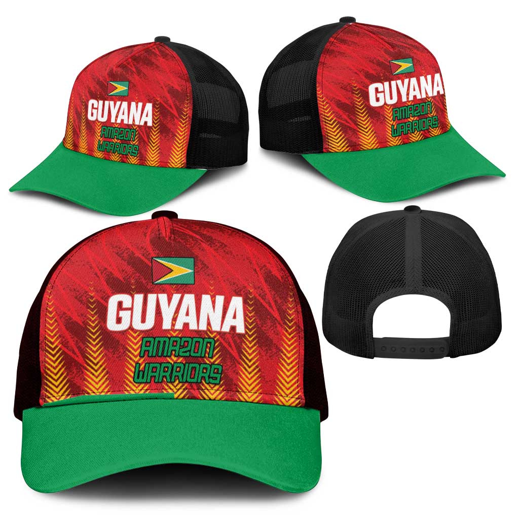 Amazon Warriors Guyana Cricket Mesh Trucker Cap Ready For Glory Red Version - Wonder Print Shop