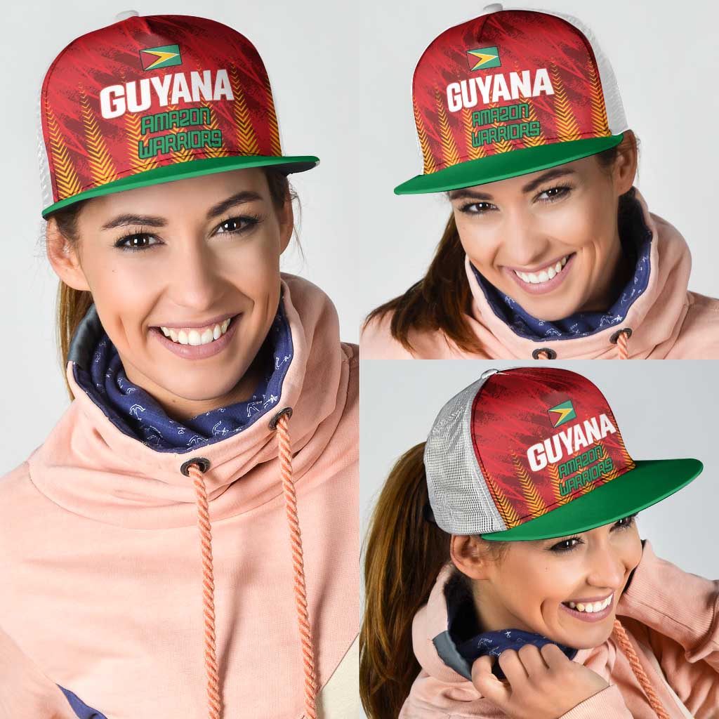 Amazon Warriors Guyana Cricket Mesh Trucker Cap Ready For Glory Red Version - Wonder Print Shop