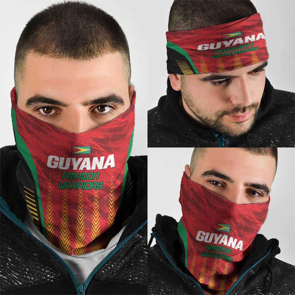 Amazon Warriors Guyana Cricket Neck Gaiter Ready For Glory Red Version - Wonder Print Shop