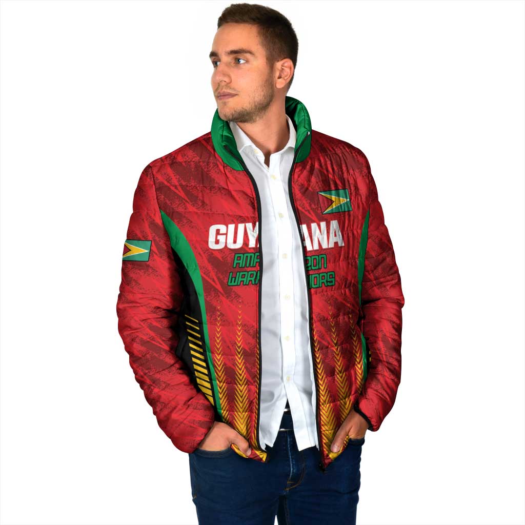 Custom Amazon Warriors Guyana Cricket Padded Jacket Ready For Glory Red Version - Wonder Print Shop