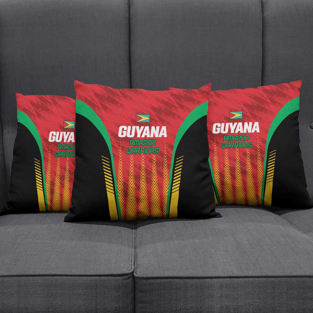 Amazon Warriors Guyana Cricket Pillow Cover Ready For Glory Red Version - Wonder Print Shop