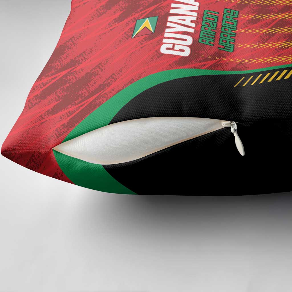Amazon Warriors Guyana Cricket Pillow Cover Ready For Glory Red Version - Wonder Print Shop