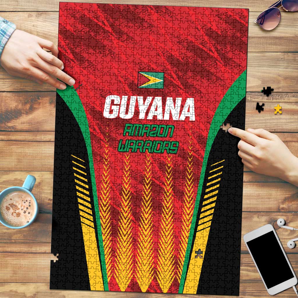 Amazon Warriors Guyana Cricket Puzzle Ready For Glory Red Version - Wonder Print Shop