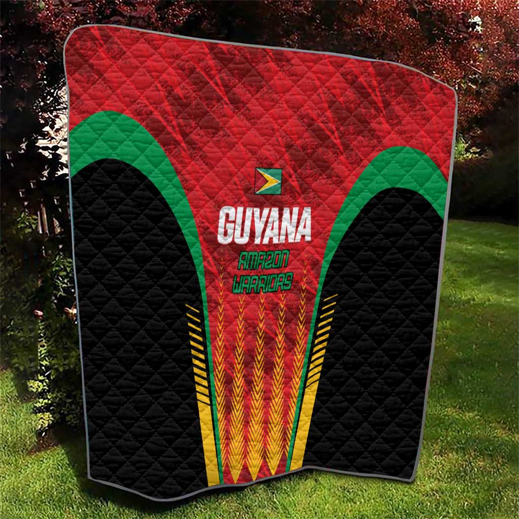 Custom Amazon Warriors Guyana Cricket Quilt Ready For Glory Red Version - Wonder Print Shop