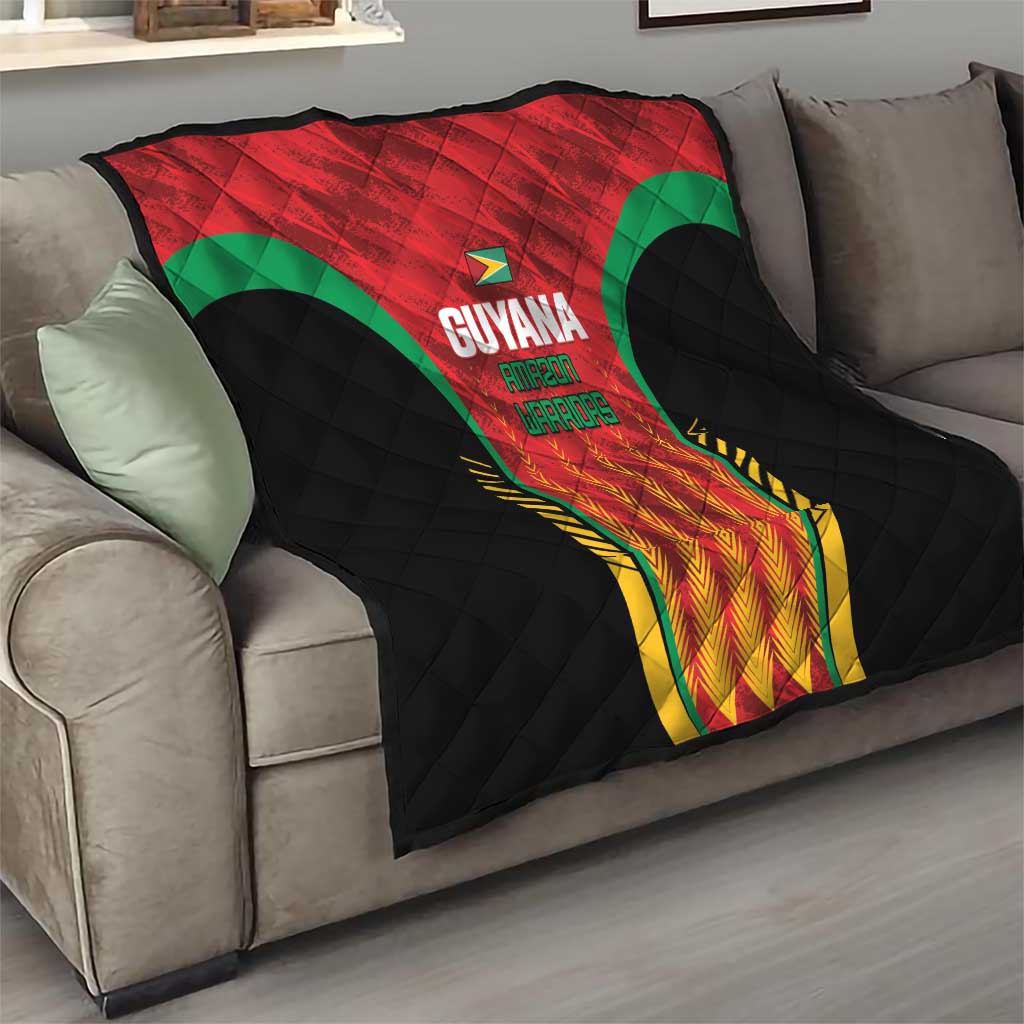 Custom Amazon Warriors Guyana Cricket Quilt Ready For Glory Red Version - Wonder Print Shop