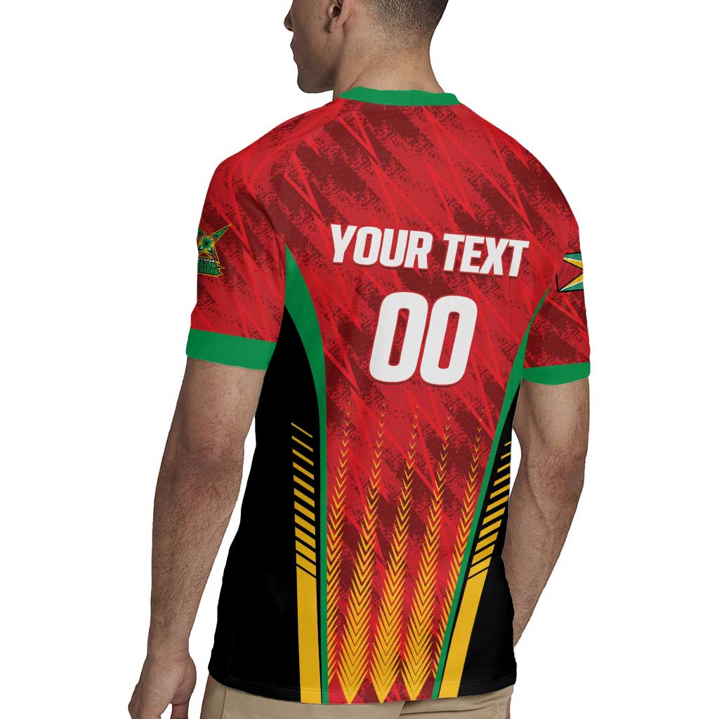 Custom Amazon Warriors Guyana Cricket Rugby Jersey Ready For Glory Red Version - Wonder Print Shop
