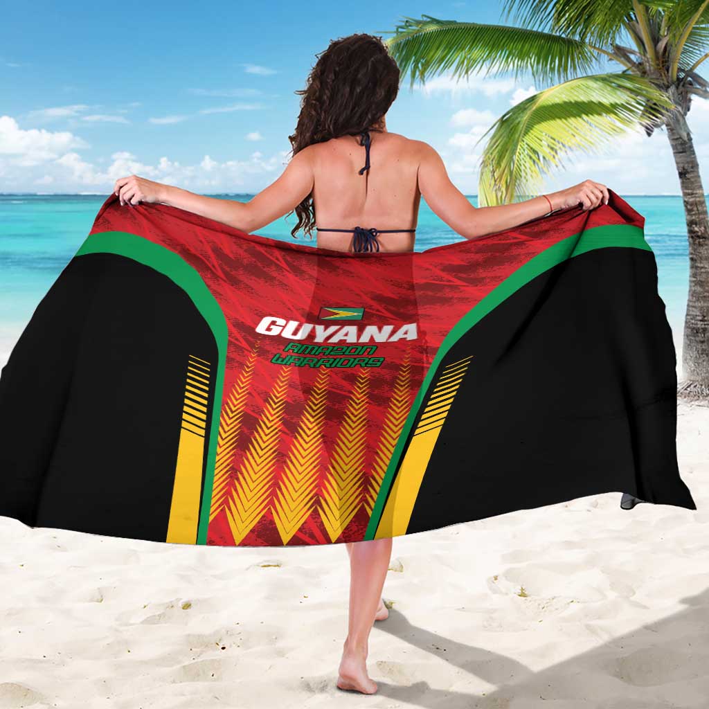 Custom Amazon Warriors Guyana Cricket Sarong Ready For Glory Red Version - Wonder Print Shop