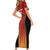 Custom Amazon Warriors Guyana Cricket Short Sleeve Bodycon Dress Ready For Glory Red Version - Wonder Print Shop