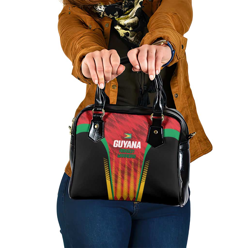Custom Amazon Warriors Guyana Cricket Shoulder Handbag Ready For Glory Red Version - Wonder Print Shop