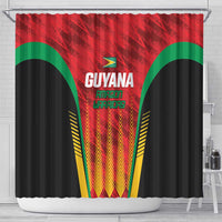 Custom Amazon Warriors Guyana Cricket Shower Curtain Ready For Glory Red Version - Wonder Print Shop