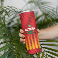 Custom Amazon Warriors Guyana Cricket Skinny Tumbler Ready For Glory Red Version - Wonder Print Shop