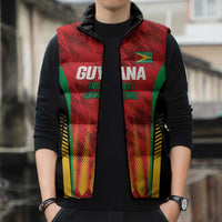 Custom Amazon Warriors Guyana Cricket Sleeveless Puffer Jacket Ready For Glory Red Version - Wonder Print Shop