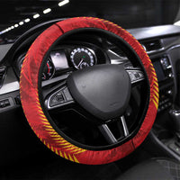 Amazon Warriors Guyana Cricket Steering Wheel Cover Ready For Glory Red Version - Wonder Print Shop