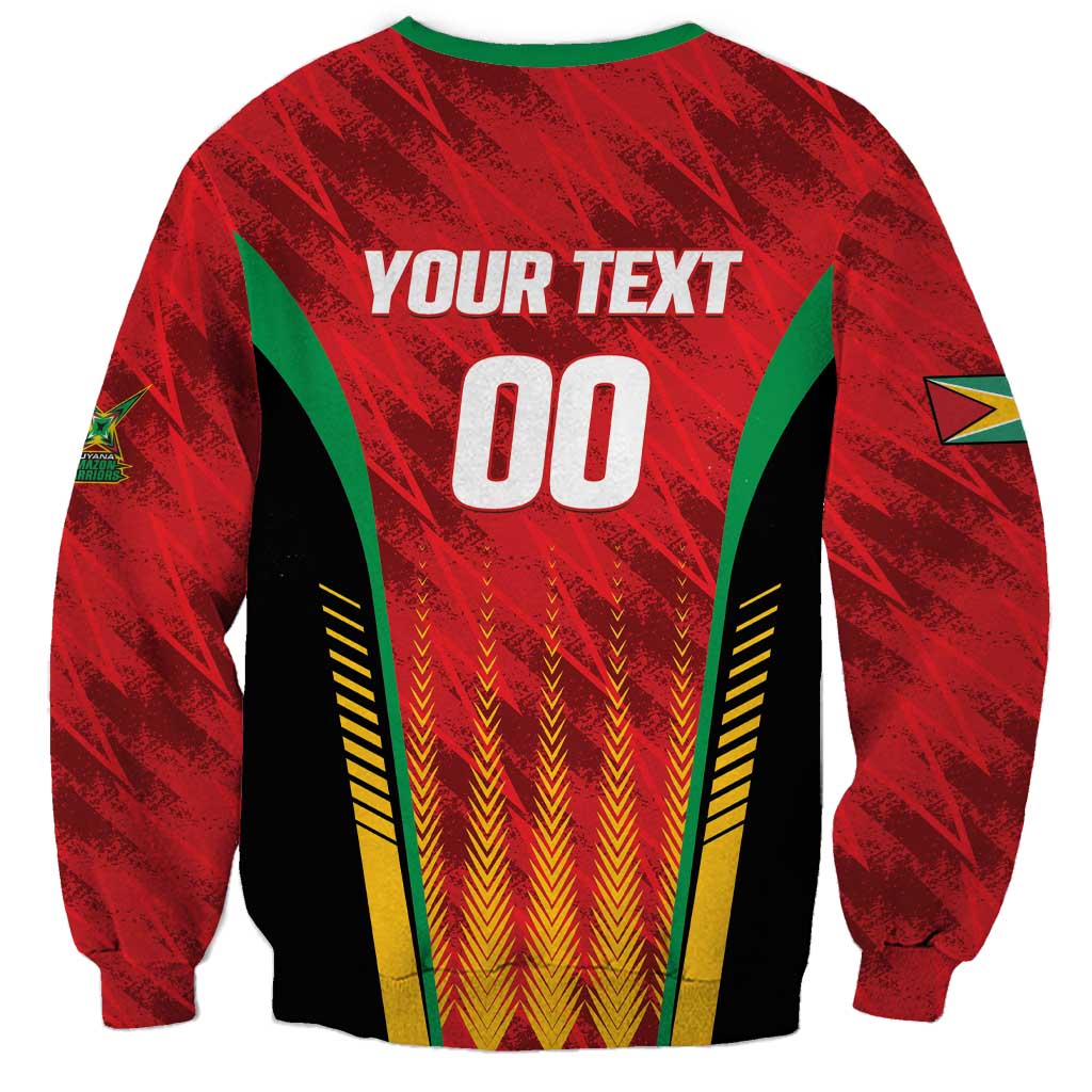 Custom Amazon Warriors Guyana Cricket Sweatshirt Ready For Glory Red Version - Wonder Print Shop