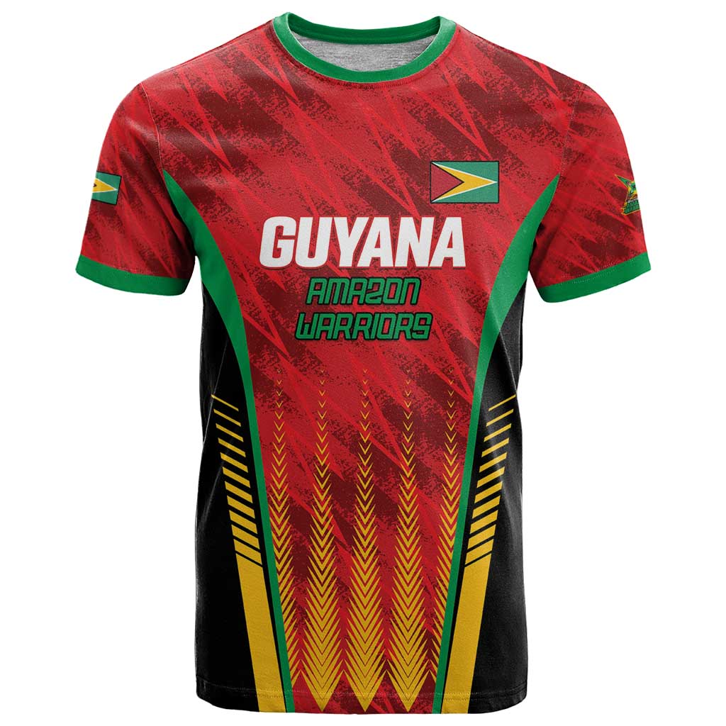 Custom Amazon Warriors Guyana Cricket T Shirt Ready For Glory Red Version - Wonder Print Shop
