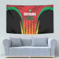 Custom Amazon Warriors Guyana Cricket Tapestry Ready For Glory Red Version - Wonder Print Shop