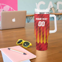 Custom Amazon Warriors Guyana Cricket Tumbler With Handle Ready For Glory Red Version - Wonder Print Shop