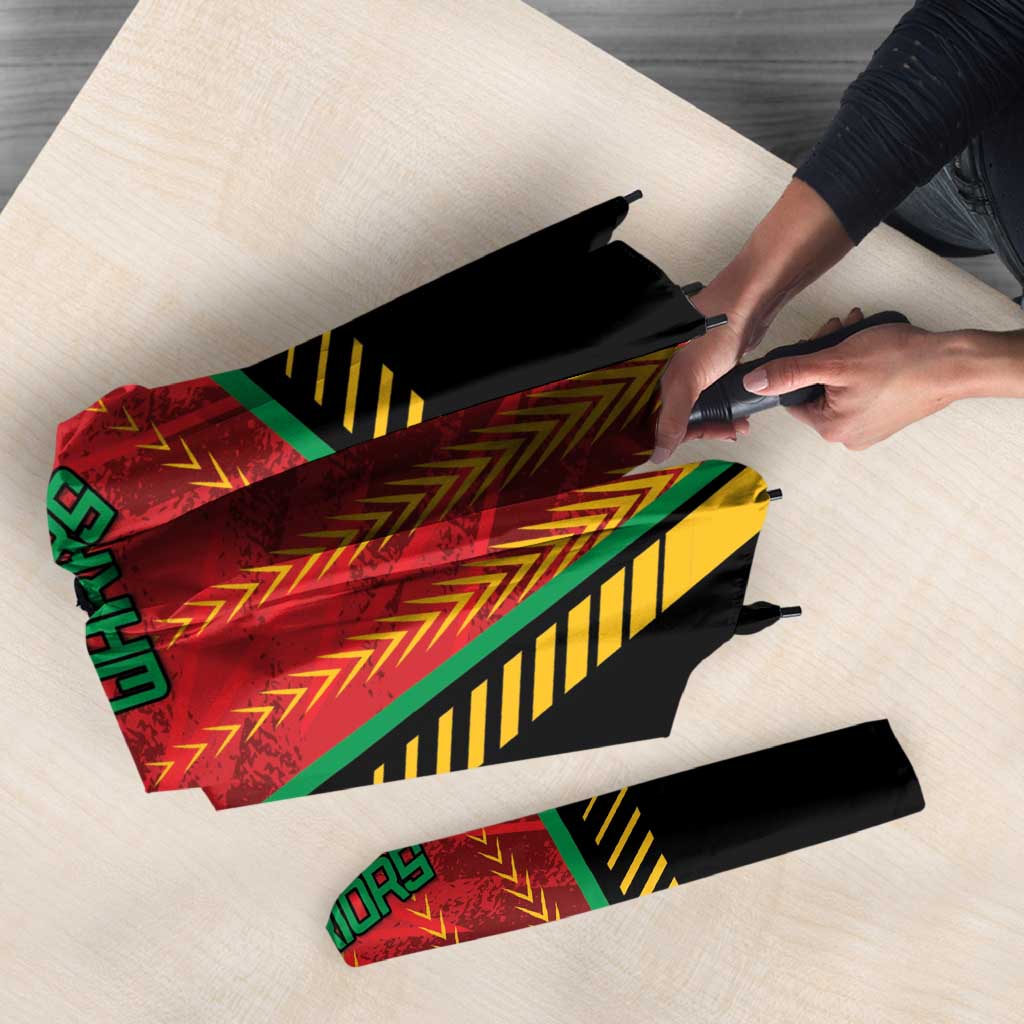 Amazon Warriors Guyana Cricket Umbrella Ready For Glory Red Version - Wonder Print Shop
