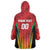 Custom Amazon Warriors Guyana Cricket Wearable Blanket Hoodie Ready For Glory Red Version - Wonder Print Shop