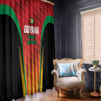 Custom Amazon Warriors Guyana Cricket Window Curtain Ready For Glory Red Version - Wonder Print Shop