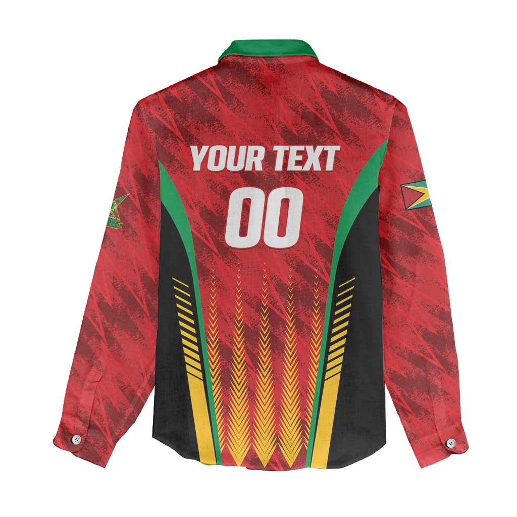 Custom Amazon Warriors Guyana Cricket Women Casual Shirt Ready For Glory Red Version - Wonder Print Shop