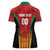 Custom Amazon Warriors Guyana Cricket Women Polo Shirt Ready For Glory Red Version - Wonder Print Shop