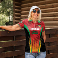 Custom Amazon Warriors Guyana Cricket Women Polo Shirt Ready For Glory Red Version - Wonder Print Shop