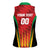 Custom Amazon Warriors Guyana Cricket Women Sleeveless Polo Shirt Ready For Glory Red Version - Wonder Print Shop