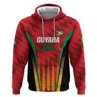 Custom Amazon Warriors Guyana Cricket Zip Hoodie Ready For Glory Red Version - Wonder Print Shop