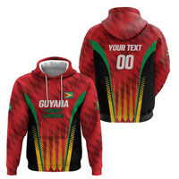 Custom Amazon Warriors Guyana Cricket Zip Hoodie Ready For Glory Red Version - Wonder Print Shop