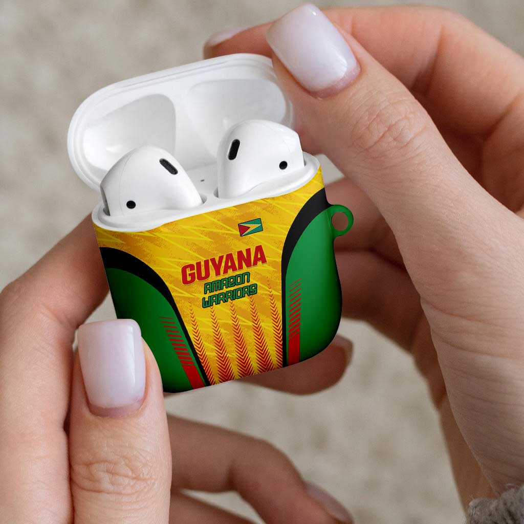 Amazon Warriors Guyana Cricket AirPods Case Ready For Glory Yellow Version - Wonder Print Shop